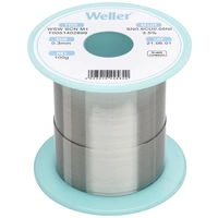 Weller T0051402899 Lötzinn, bleifrei bleifrei, Spule Sn0,6Cu0,05Ni 100g 0.30mm Weller T0051402899 Lötzinn, bleifrei bleifrei, Spule Sn0,6Cu0,05Ni 100g 0.30mm