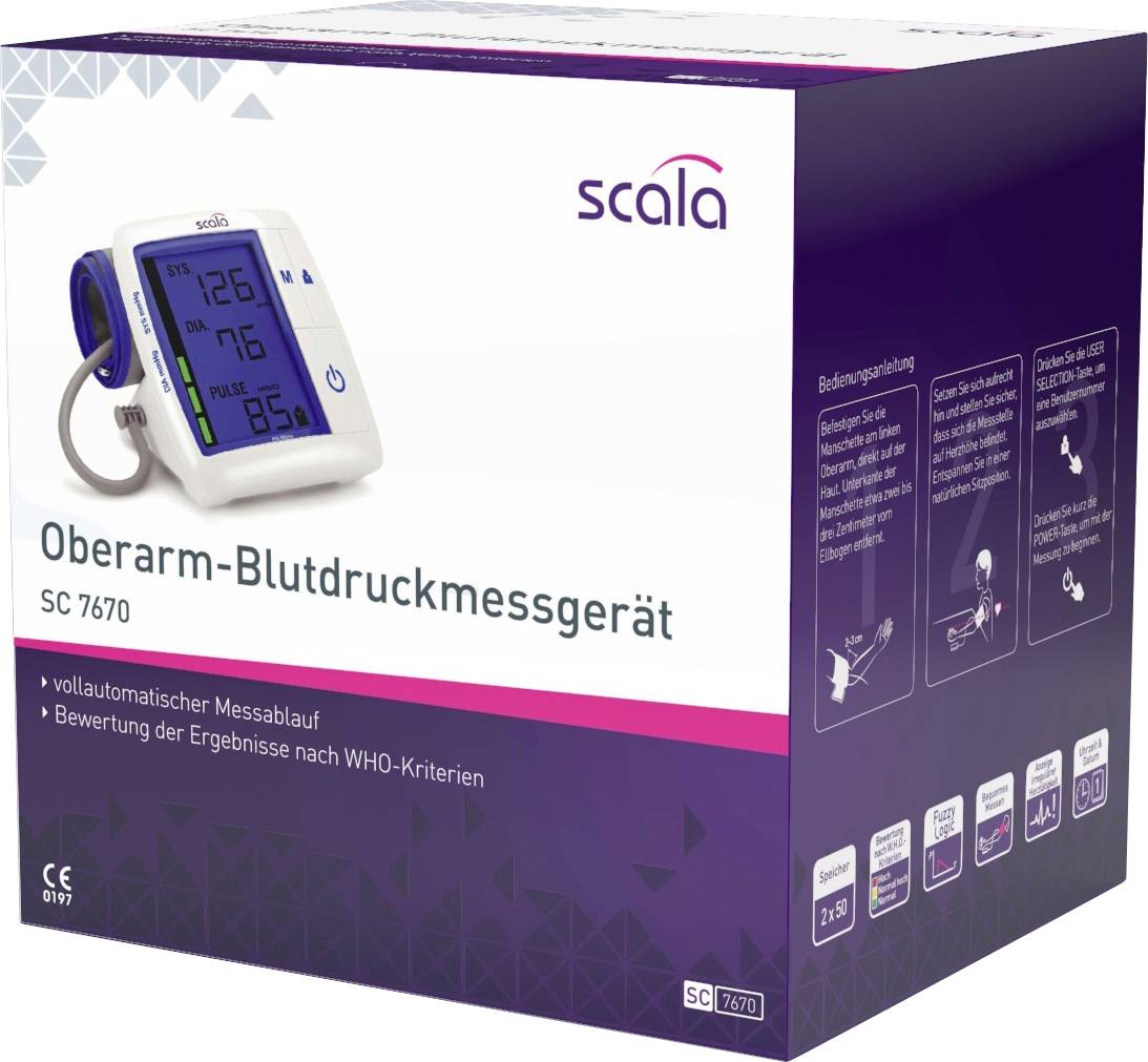 Scala SC 7670 Oberarm Blutdruckmessgerät 02495