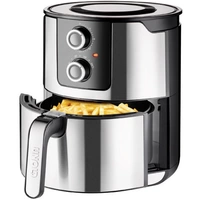Unold XL Heißluft-Fritteuse 5l 1400W Edelstahl, Schwarz Unold XL Heißluft-Fritteuse 5l 1400W Edelstahl, Schwarz