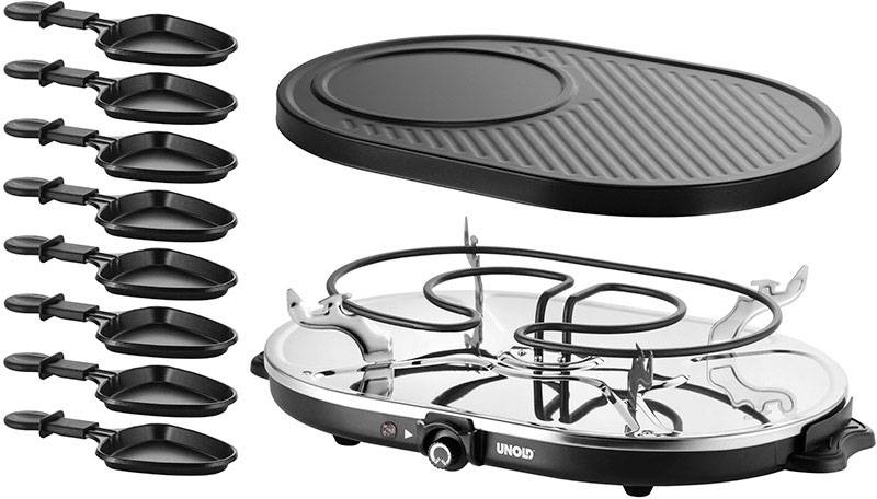 Unold Gourmet Raclette Schwarz