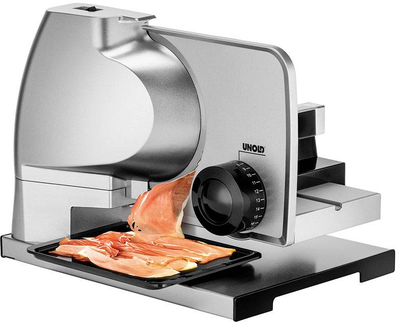 Unold Metall Plus Allesschneider 78826 Silber, Schwarz