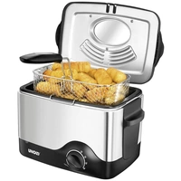 Unold Kompakt Fritteuse 1.5l 1200W Schwarz, Edelstahl Unold Kompakt Fritteuse 1.5l 1200W Schwarz, Edelstahl