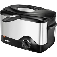 Unold Kompakt Fritteuse 1.5l 1200W Schwarz, Edelstahl Unold Kompakt Fritteuse 1.5l 1200W Schwarz, Edelstahl
