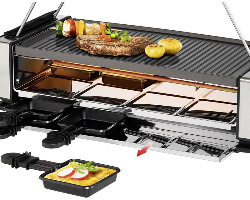 Unold Raclette Schwarz, Edelstahl