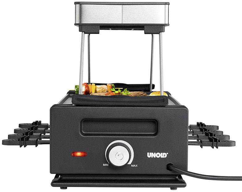 Unold Raclette Schwarz, Edelstahl