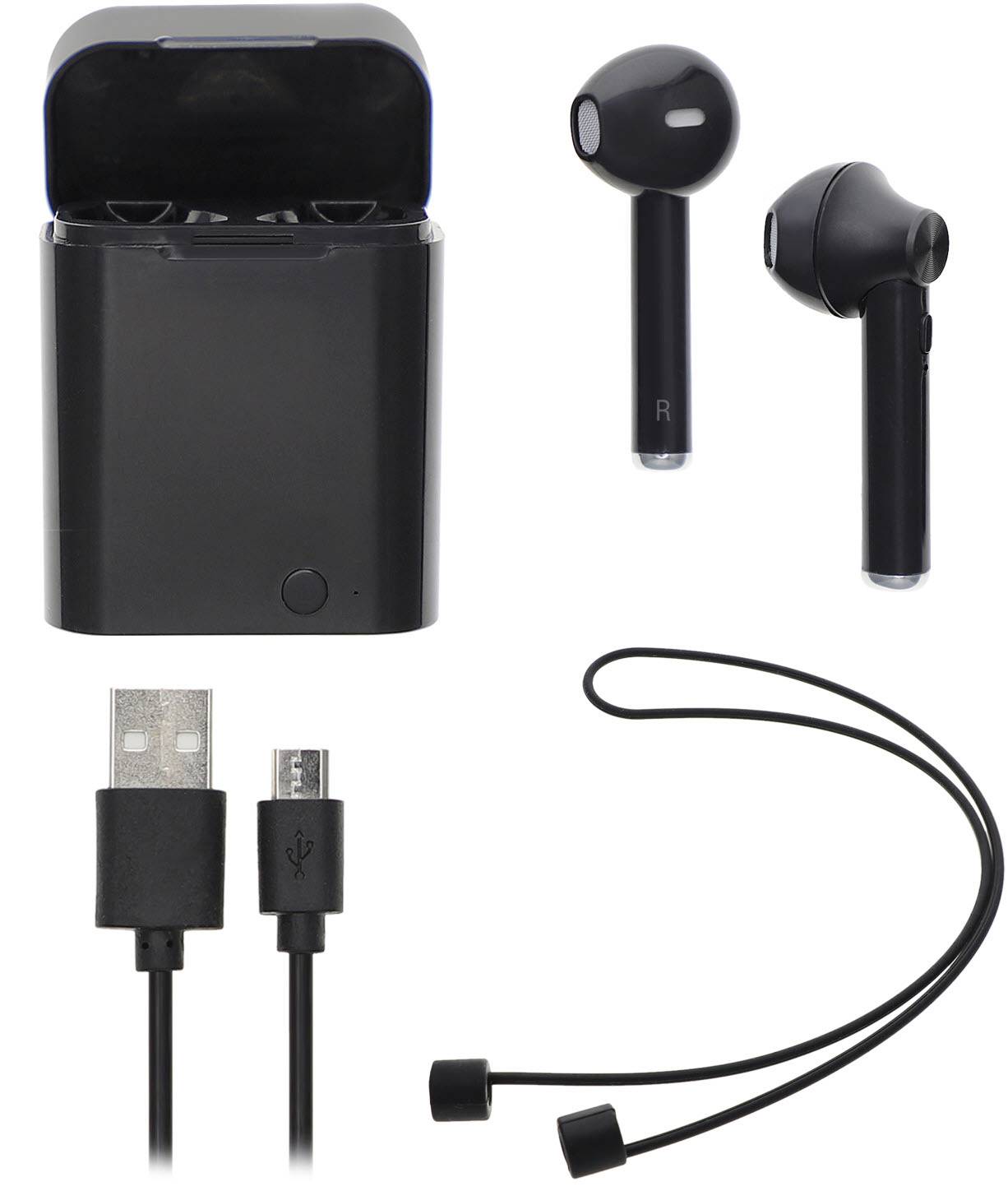 4Smarts In Ear Headset Bluetooth® Stereo Schwarz Touch-Steuerung Handy