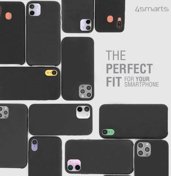 4Smarts Backcover Apple iPhone 13 Schwarz Induktives Laden 496187