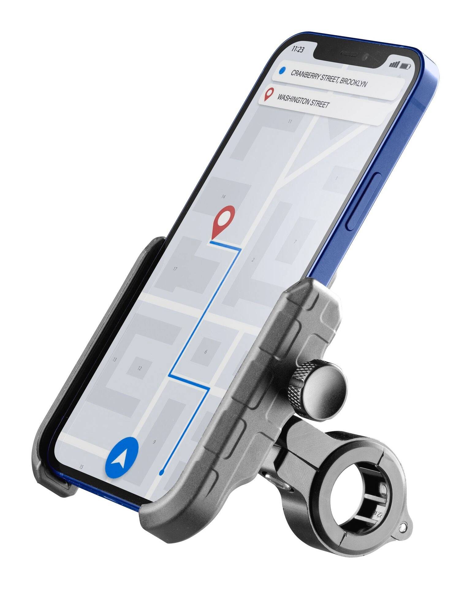 Cellularline Rider Steel - Universal, Handy/Smartphone, Fahrrad, Motorrad, Schwarz