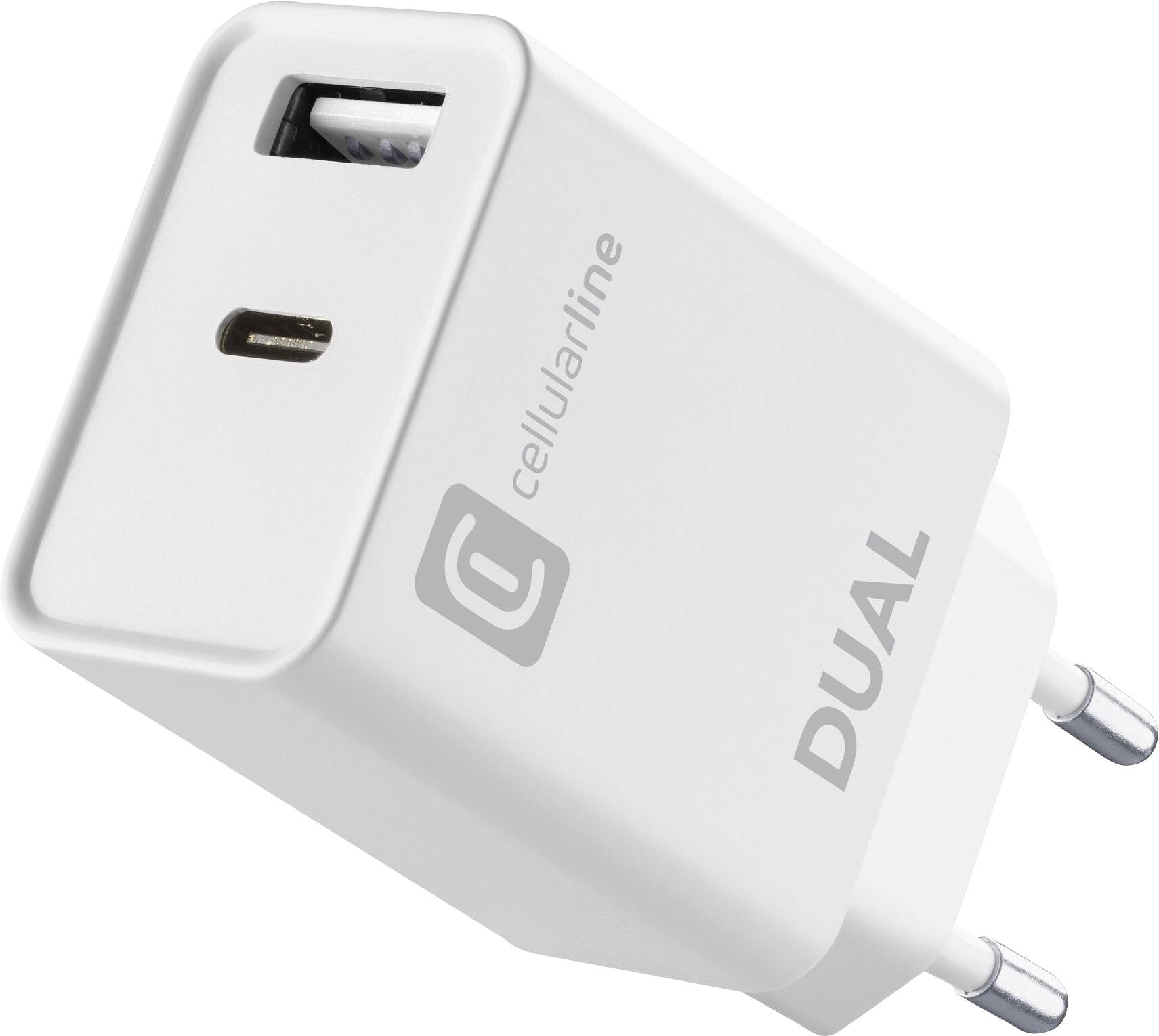 Cellularline ACHIPHUSB2PD20W, Indoor, AC, Weiß