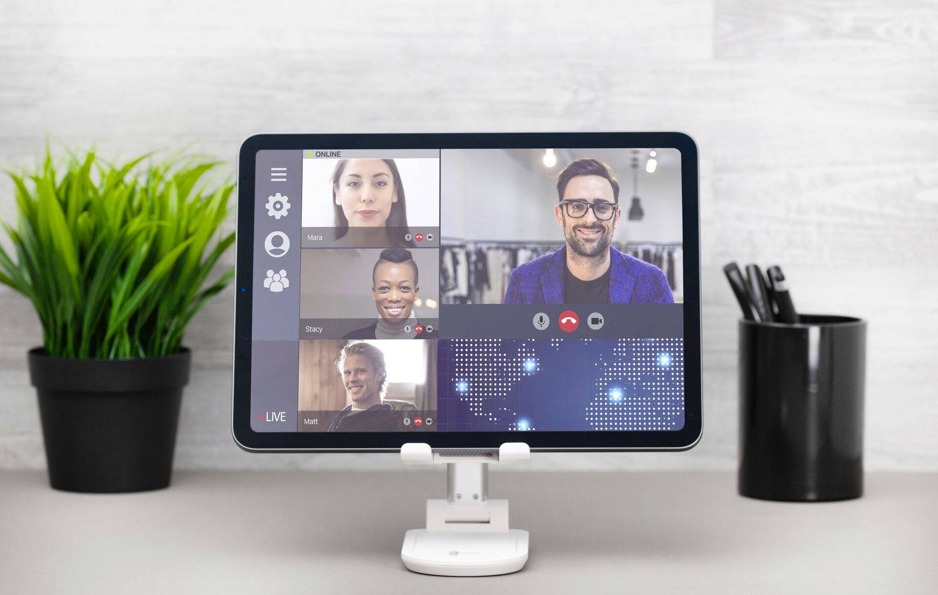 Cellularline Handy Ständer Weiß