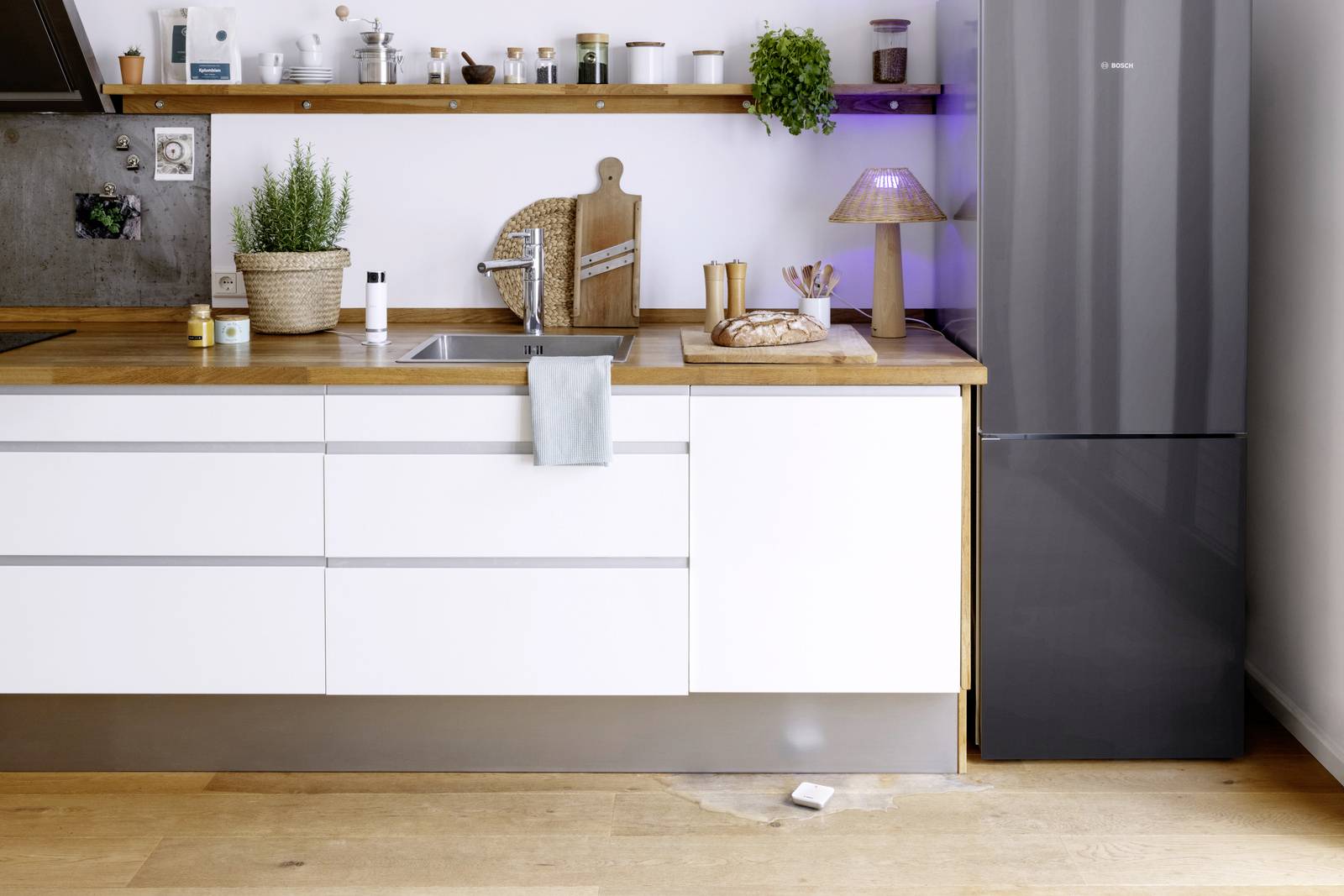 Bosch Smart Home BWA-1 Wassermelder, Funk-Wassermelder