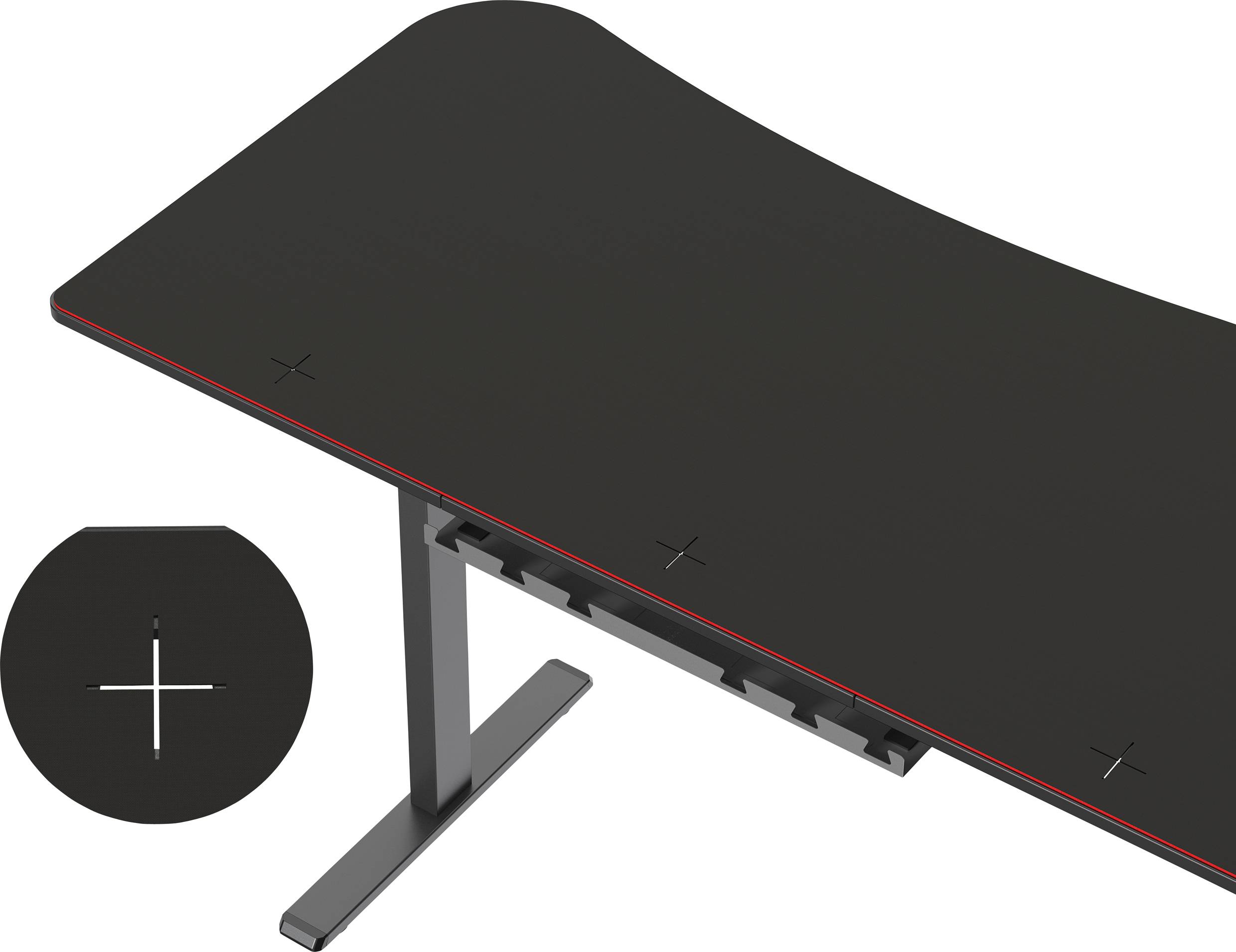 SpeaKa Professional Sitz-/Steh-Schreibtisch elektrisch höhenverstellbar Höhen-Bereich: 730 bis 1210mm (B x T) 1600mm x 800mm