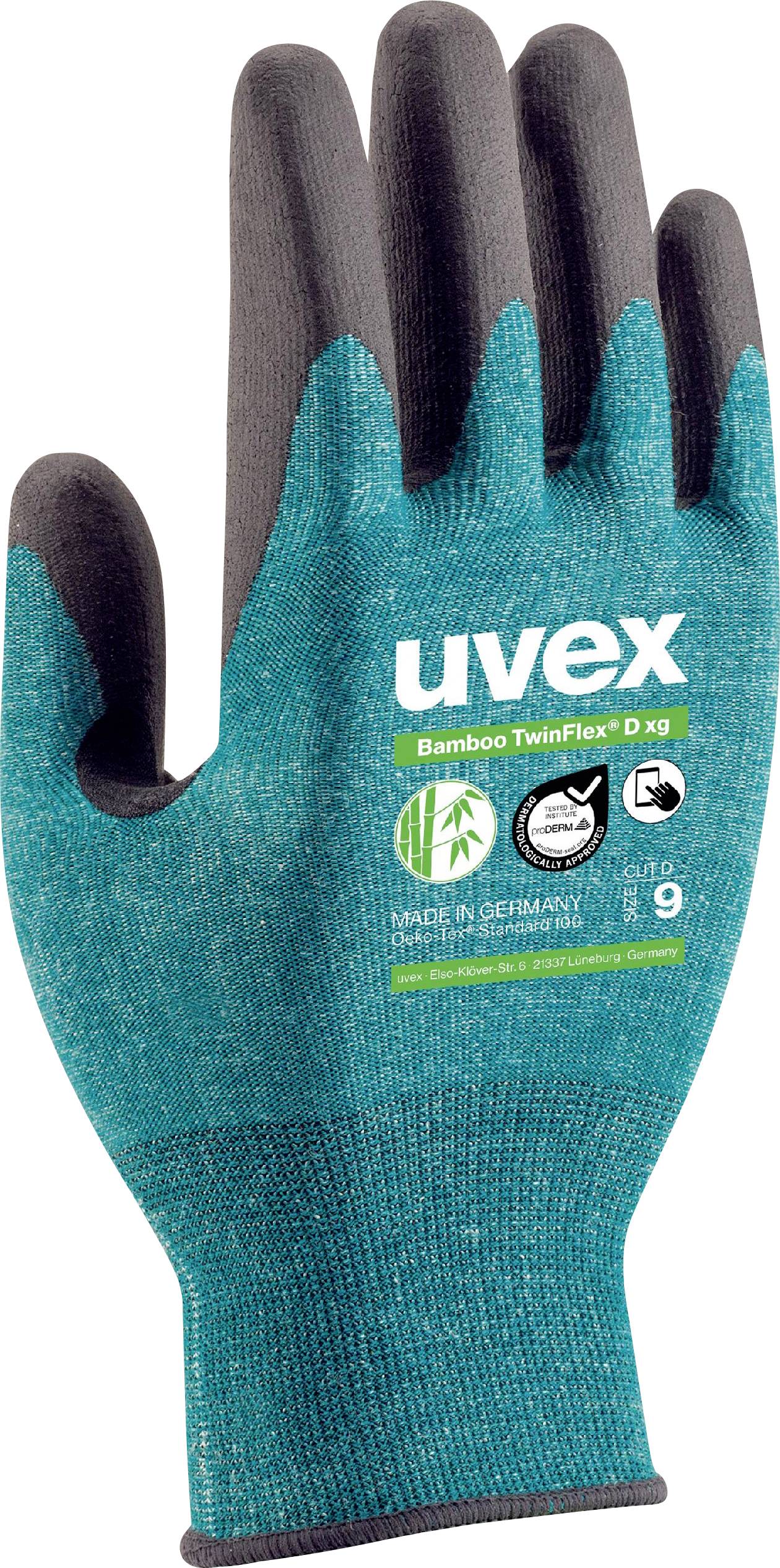 Uvex Bamboo TwinFlex D xg 6009008 Schnittschutzhandschuh Größe (Handschuhe): 8 EN 397 1 Paar