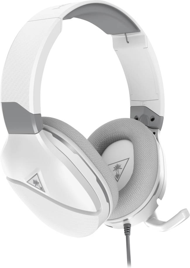 Turtle Beach Recon™ 200 Gen 2 Over Ear Headset kabelgebunden Stereo Weiß Noise Cancelling Lautstärkeregelung, Mikrofon-Stummschaltung, Faltbar Ga