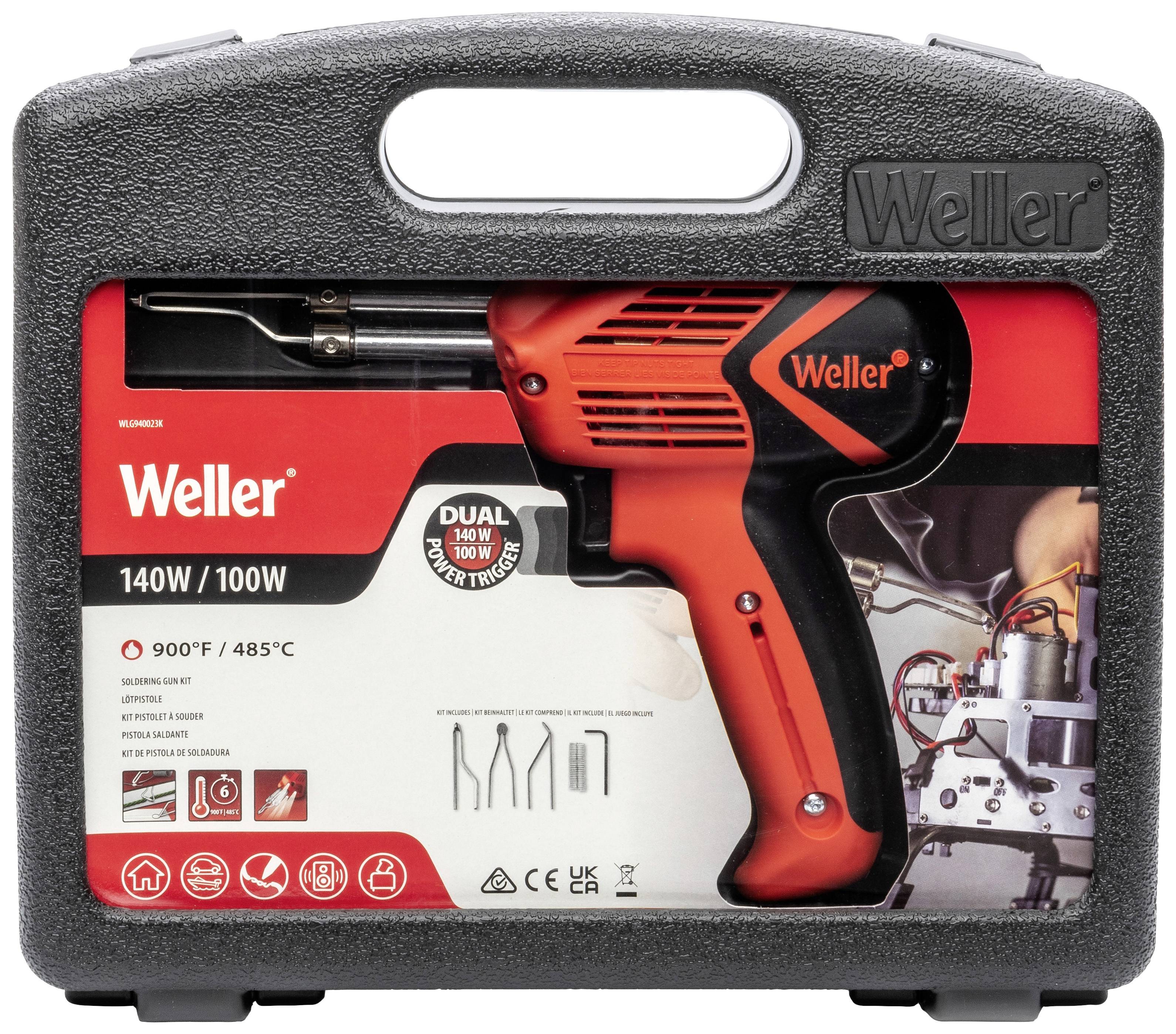 Weller WLG9400K23C Lötpistole 230 V 140 W Meißelform, Glättspitze, Seilschneidespitze 480 °C (max)