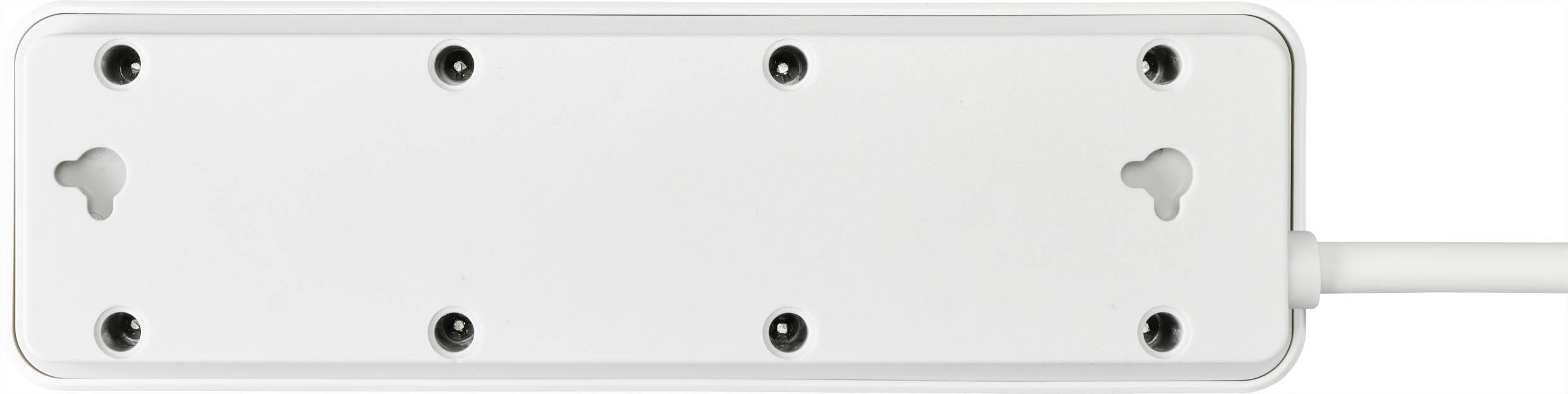 Sygonix SY-4980986 Steckdosenleiste mit Auswurf-Mechanik Weiß Schutzkontakt