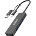 Sitecom CN-414 4 Port USB-Kombi-Hub mit USB-C Stecker Schwarz