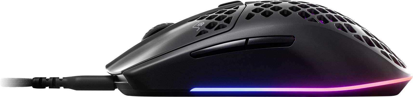 Steelseries Aerox 3 Gaming-Maus USB Optisch Onyx 6 Tasten Beleuchtet, Abnehmbares Kabel