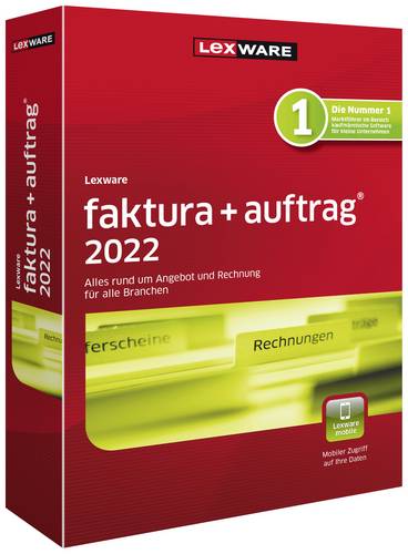 Lexware faktura+auftrag 2022 (Frustfreie Verpackung) Jahreslizenz, 1 Lizenz Windows Finanz-Software