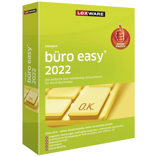 Lexware büro easy 2022 Jahreslizenz, 1 Lizenz Windows Finanz-Software Lexware büro easy 2022 Jahreslizenz, 1 Lizenz Windows Finanz-Software