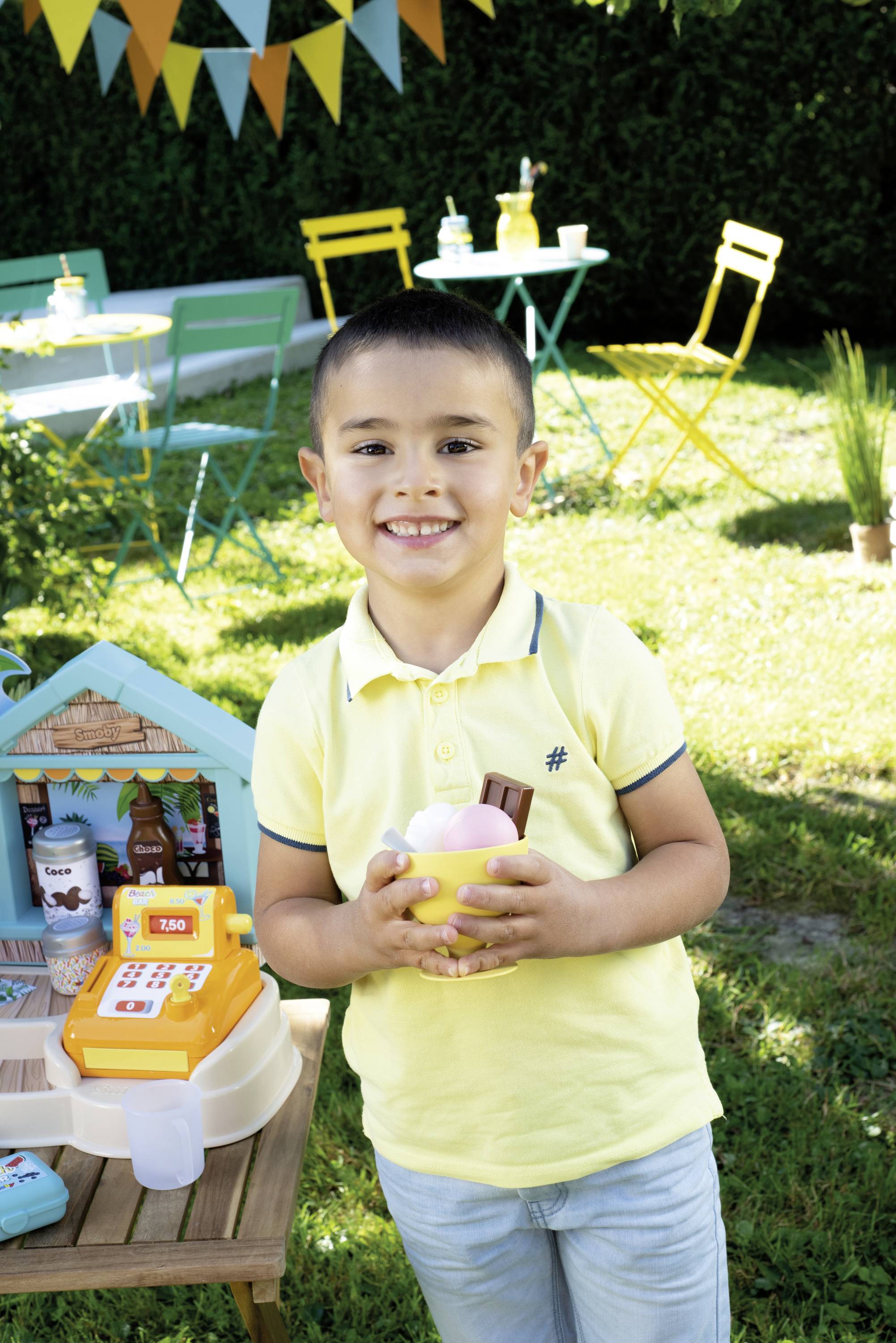 Smoby Beach Bar mit Eismaschine und Kasse