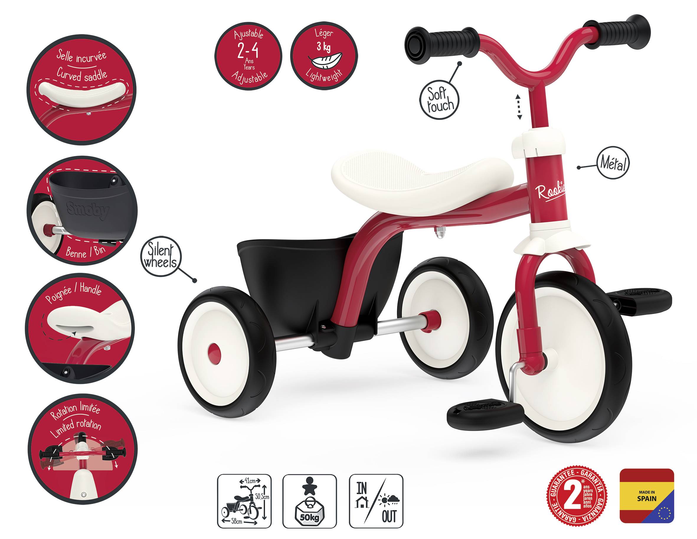 Smoby Dreirad Rookie - 742000