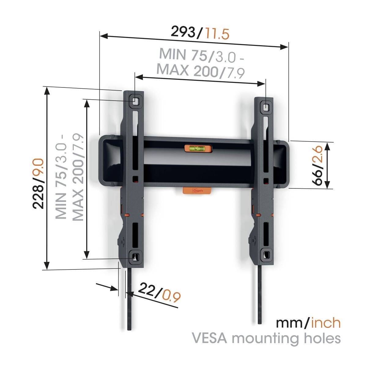 Vogel's TVM 3205 TV-Wandhalterung 48,3cm (19") - 127,0cm (50")