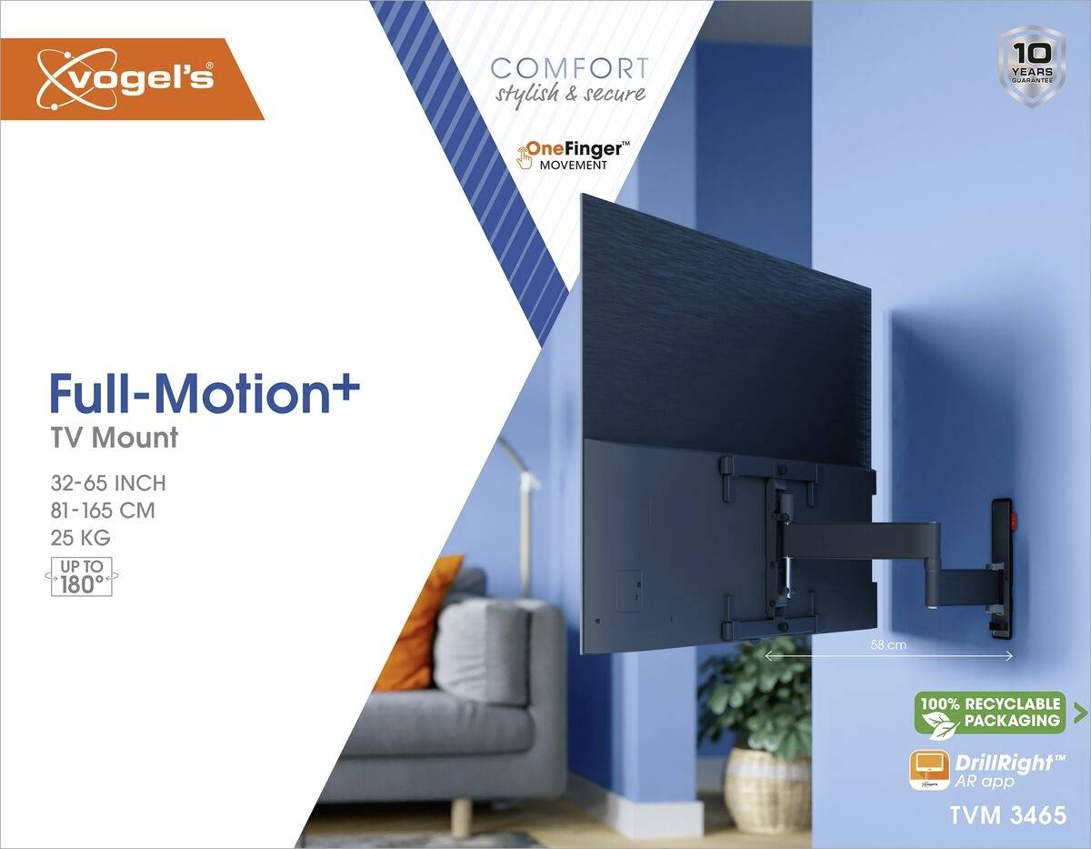 Vogel's TVM 3465 TV-Wandhalterung 81,3cm (32") - 165,1cm (65") Schwenkbar, Neigbar