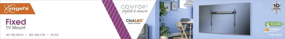 Vogel's TVM 3605 TV-Wandhalterung 101,6cm (40") - 254,0cm (100")