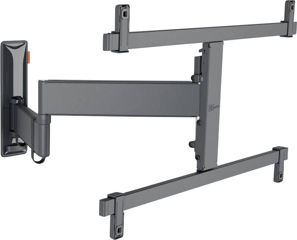 Wandhalterung für TV-Bildschirm mit schwenkbarem Arm, ermöglicht flexible Positionierung und Anpassung an verschiedene Blickwinkel.