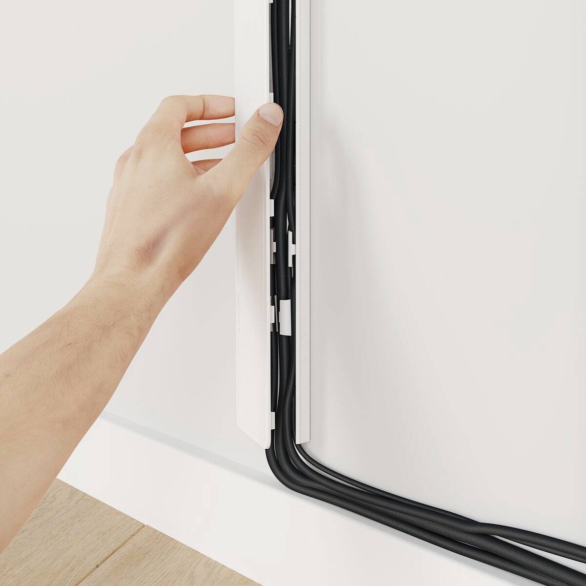 Vogel's 6860001 Kabelkanal (B x H x T) 59 x 800 x 14mm 1 St. Weiß