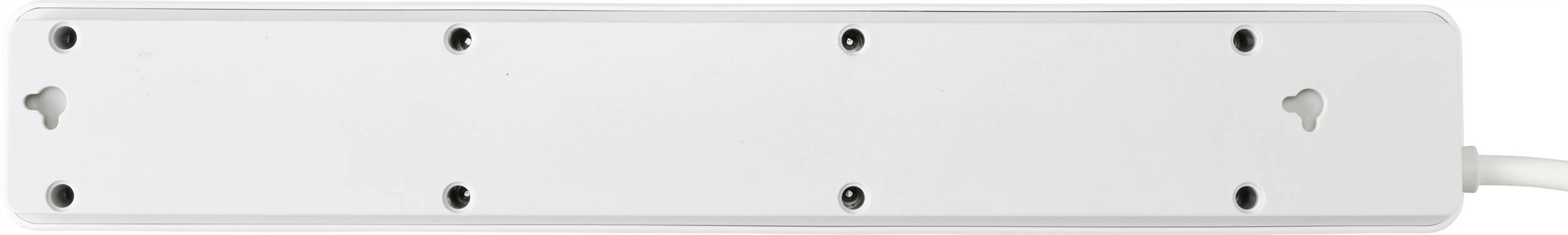 Sygonix SY-4981232 Steckdosenleiste mit Schalter, mit Auswurf-Mechanik Weiß Schutzkontakt