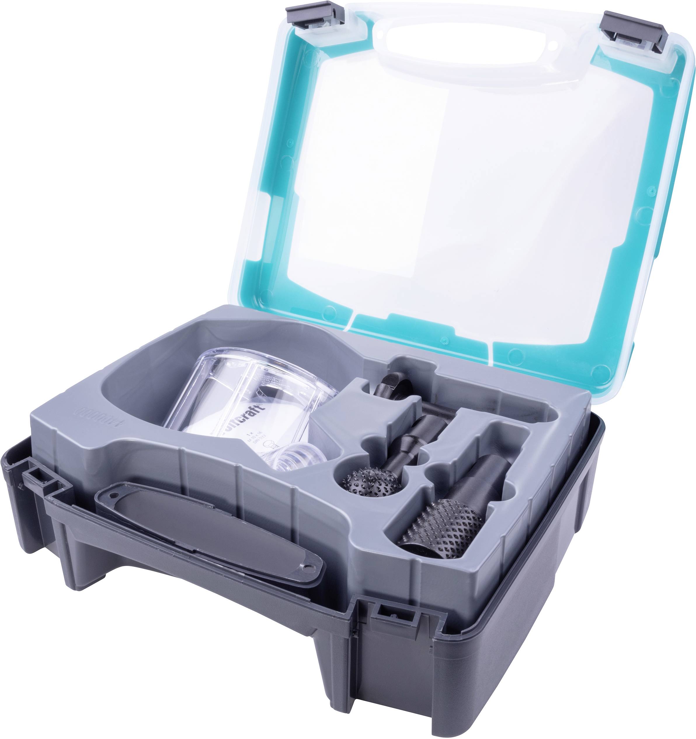 Wolfcraft 4400000 Holzbearbeitungsset für Winkelschleifer, 4tlg. 1 Set