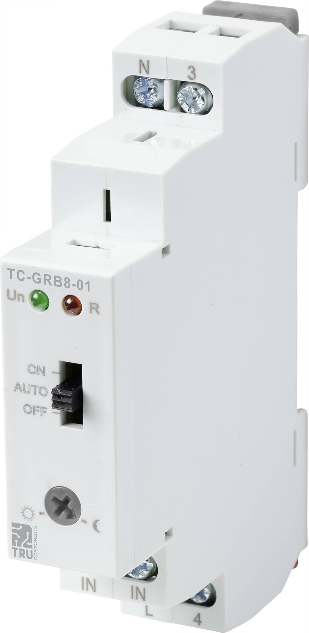 TRU COMPONENTS TC-9962740 TC-GRB8-01+PLS-02-0.2m Lichtsensor 1 St. 240 V/AC 1 Schließer (L x B x H) 90 x 64 x 18mm