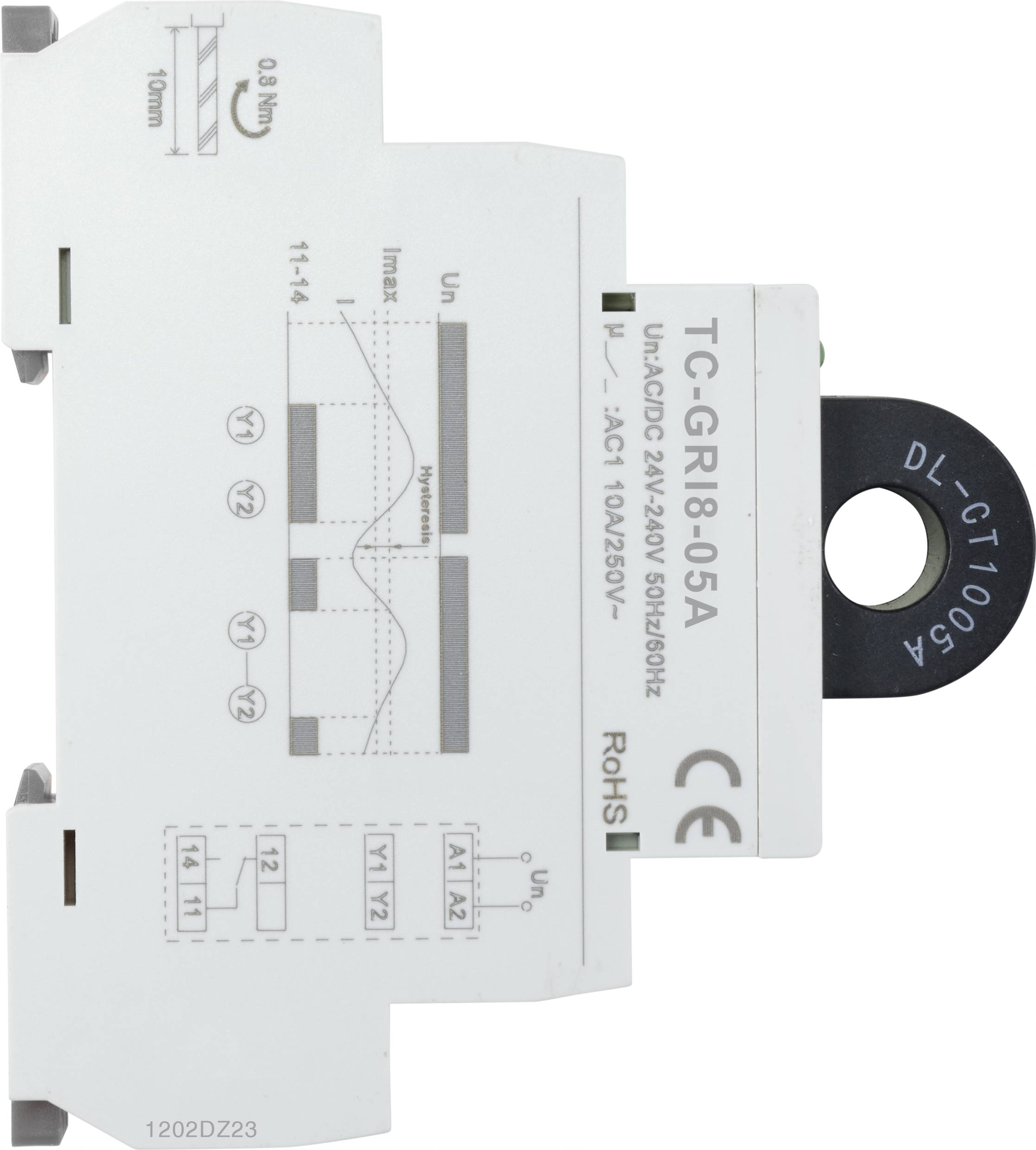 TRU COMPONENTS Stromüberwachungsrelais GRI8-05A Strom