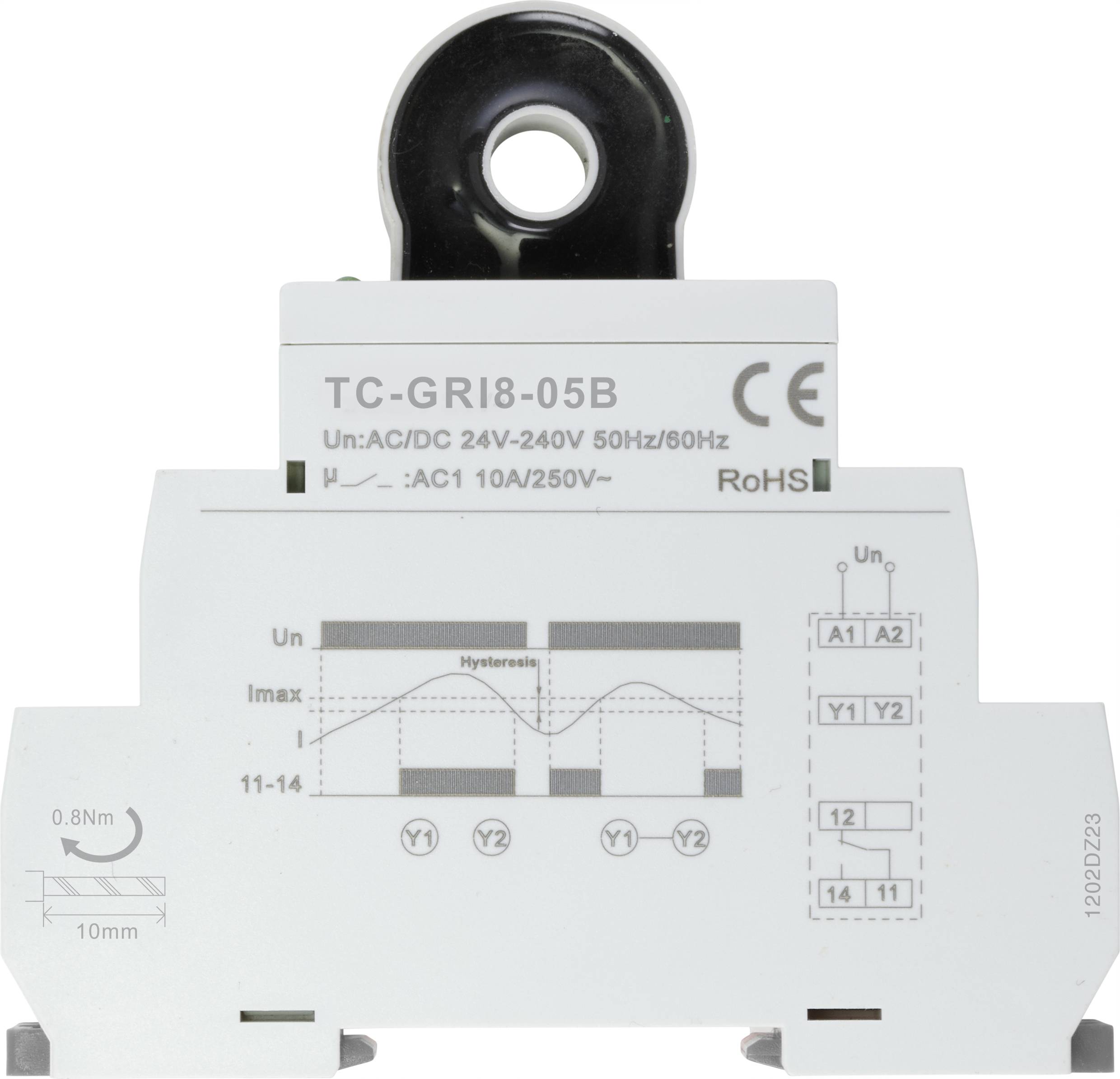 TRU COMPONENTS Stromüberwachungsrelais GRI8-05B Strom