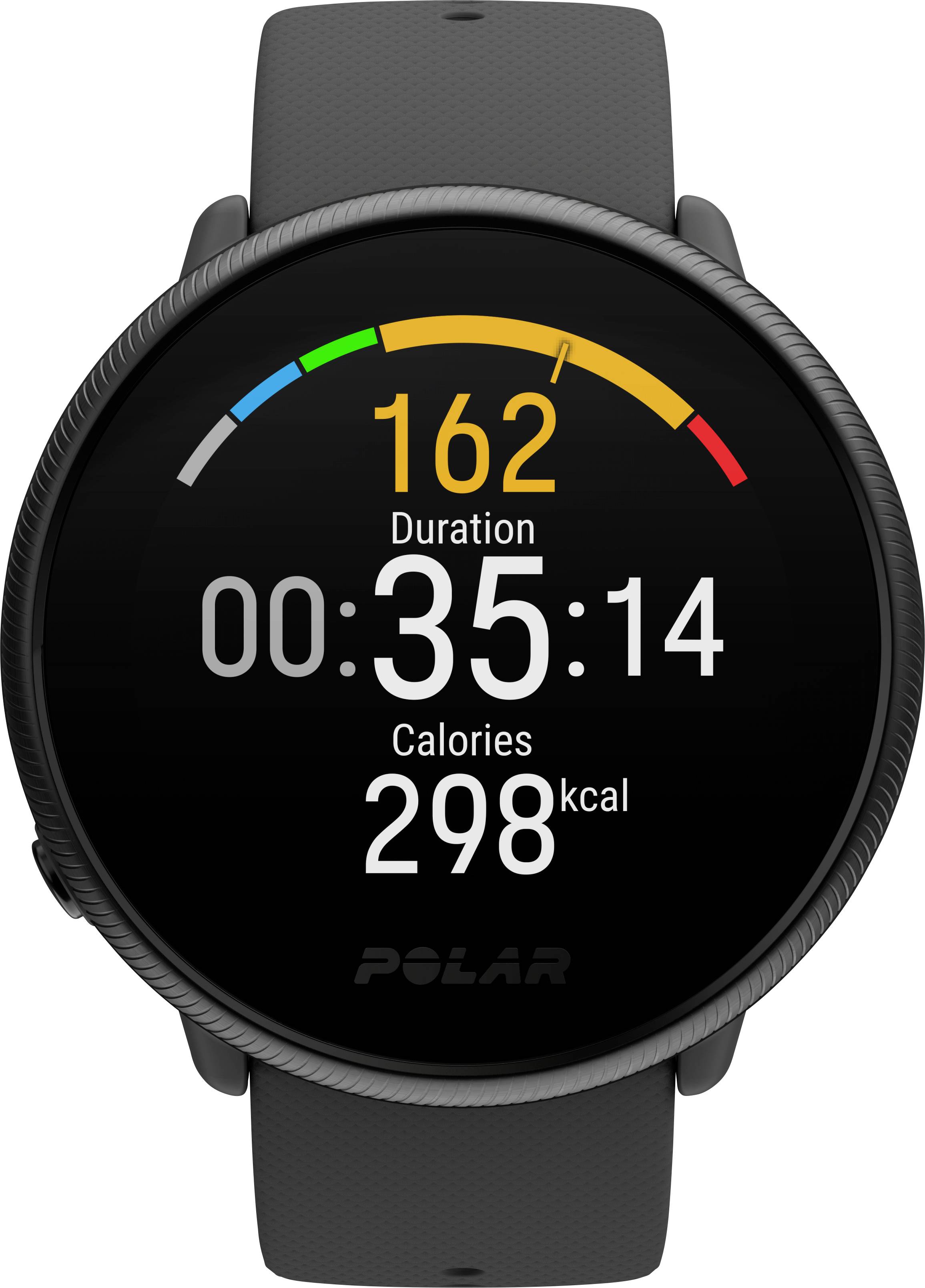 Polar Ignite 2 Pulsuhr mit integriertem Sensor 30mm S/L Schwarz