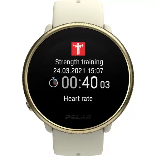 Polar Ignite 2 Pulsuhr mit integriertem Sensor 30mm S/L Champagner Polar Ignite 2 Pulsuhr mit integriertem Sensor 30mm S/L Champagner