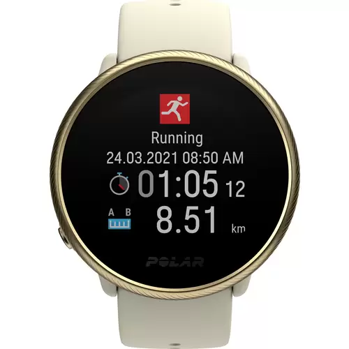 Polar Ignite 2 Pulsuhr mit integriertem Sensor 30mm S/L Champagner Polar Ignite 2 Pulsuhr mit integriertem Sensor 30mm S/L Champagner