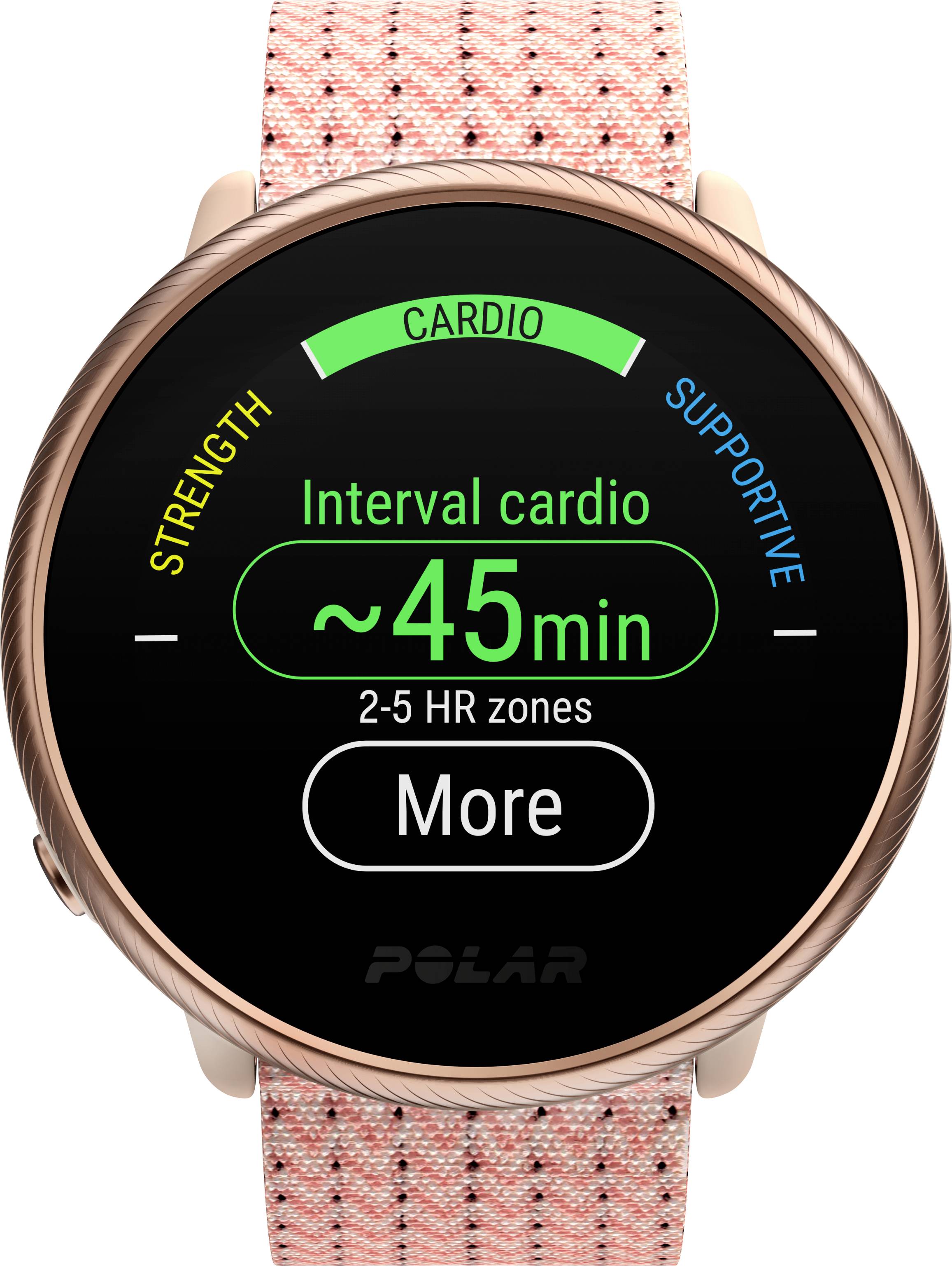 Polar Ignite 2 Pulsuhr mit integriertem Sensor 30 mm S/L Pink