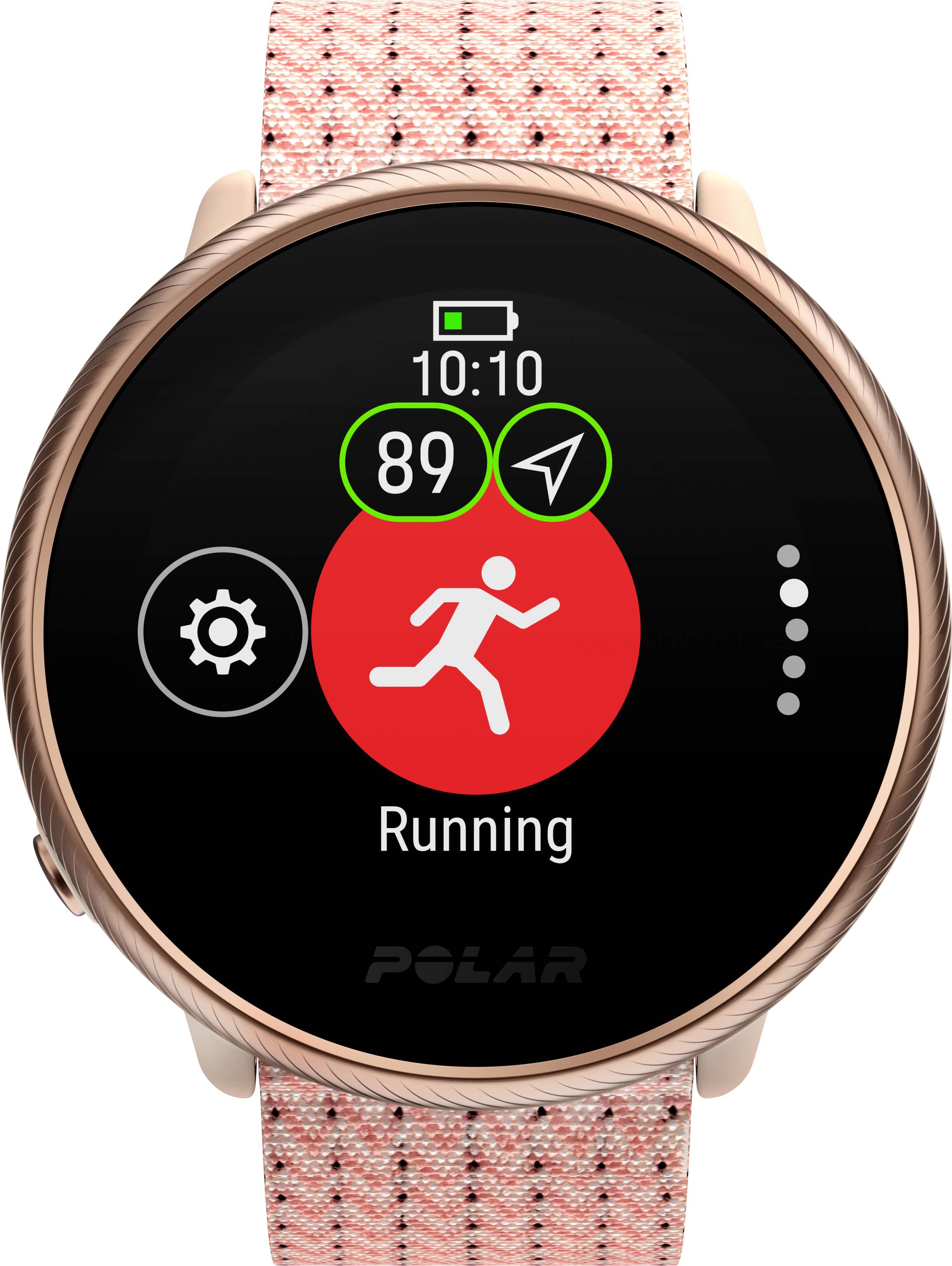 Polar Ignite 2 Pulsuhr mit integriertem Sensor 30 mm S/L Pink