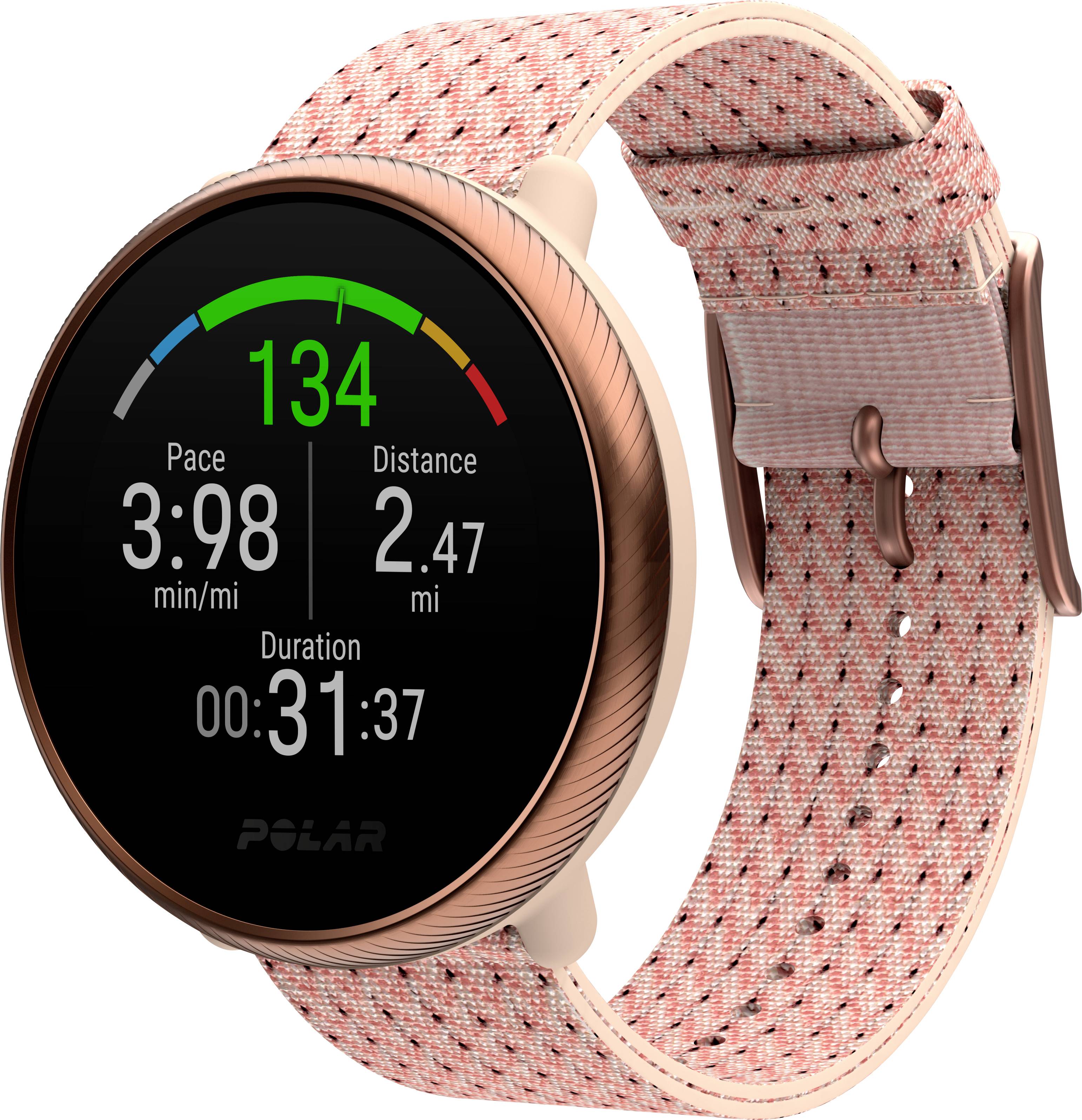 Polar Ignite 2 Pulsuhr mit integriertem Sensor 30 mm S/L Pink