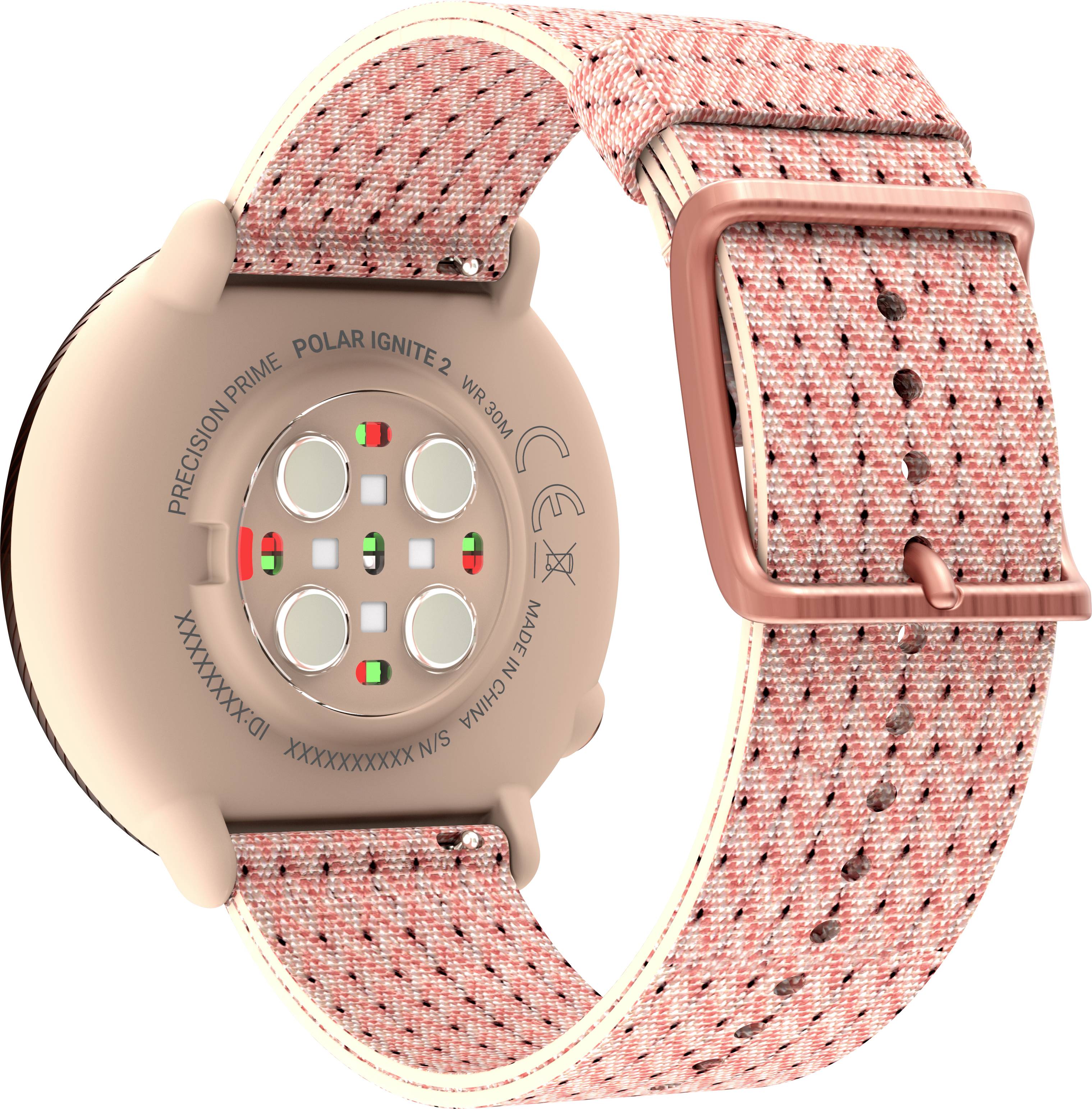 Polar Ignite 2 Pulsuhr mit integriertem Sensor 30 mm S/L Pink