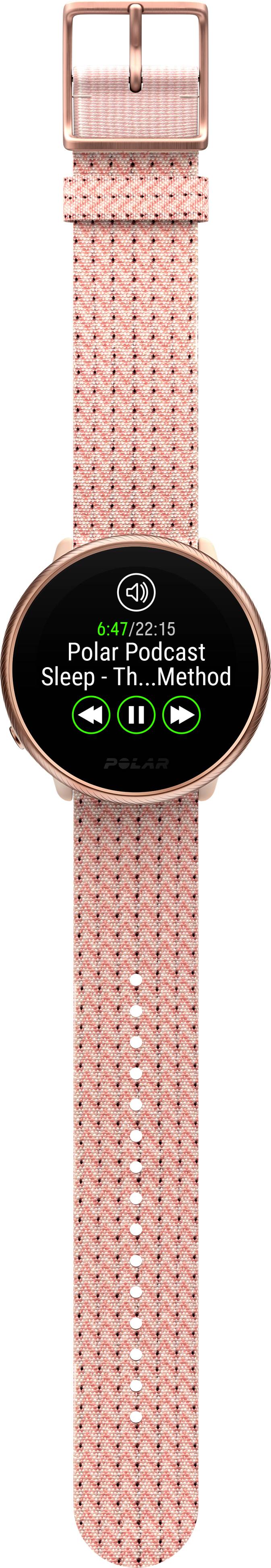 Polar Ignite 2 Pulsuhr mit integriertem Sensor 30 mm S/L Pink