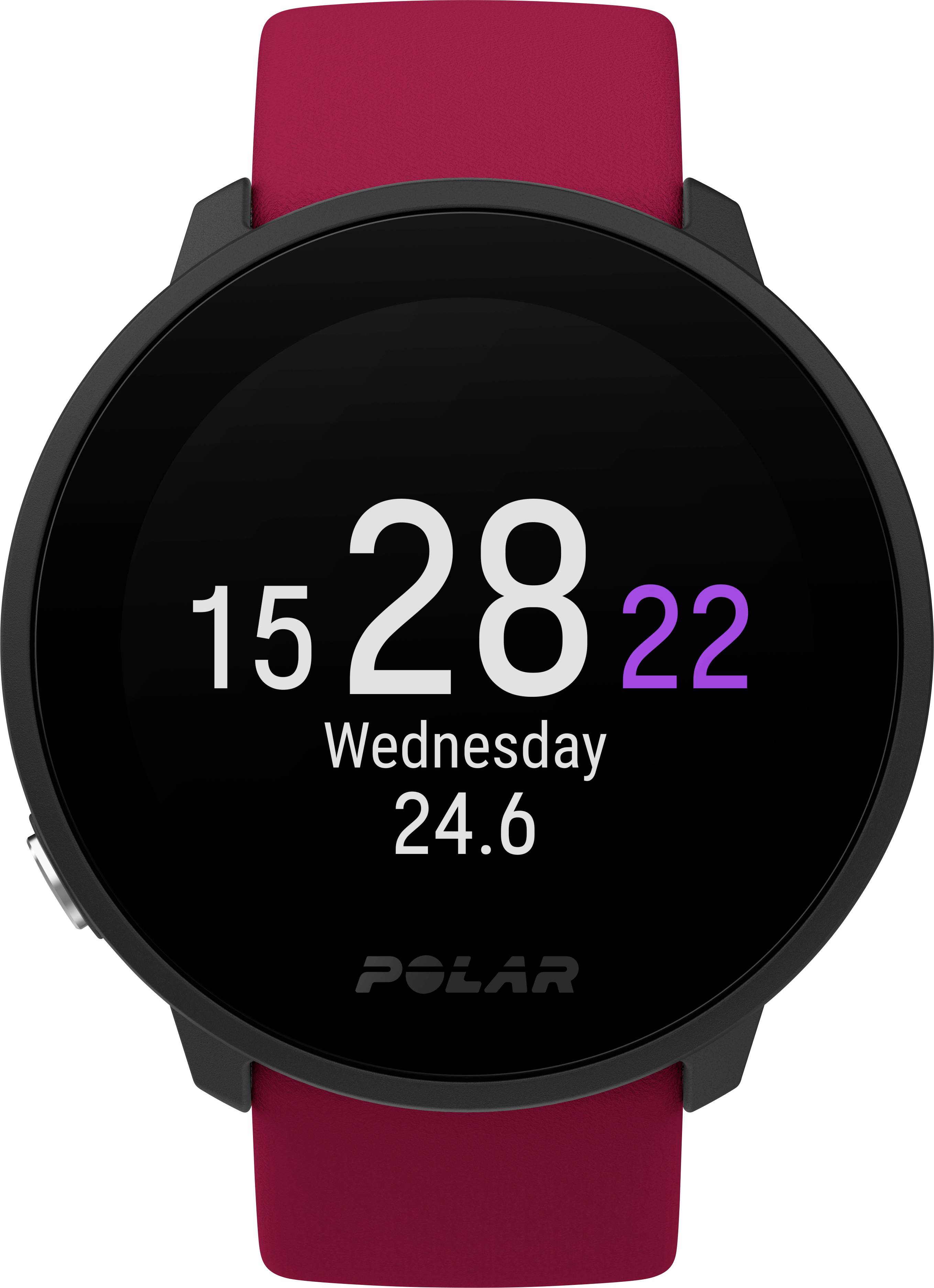 Polar Unite Pulsuhr mit integriertem Sensor 43 mm Uni Rot