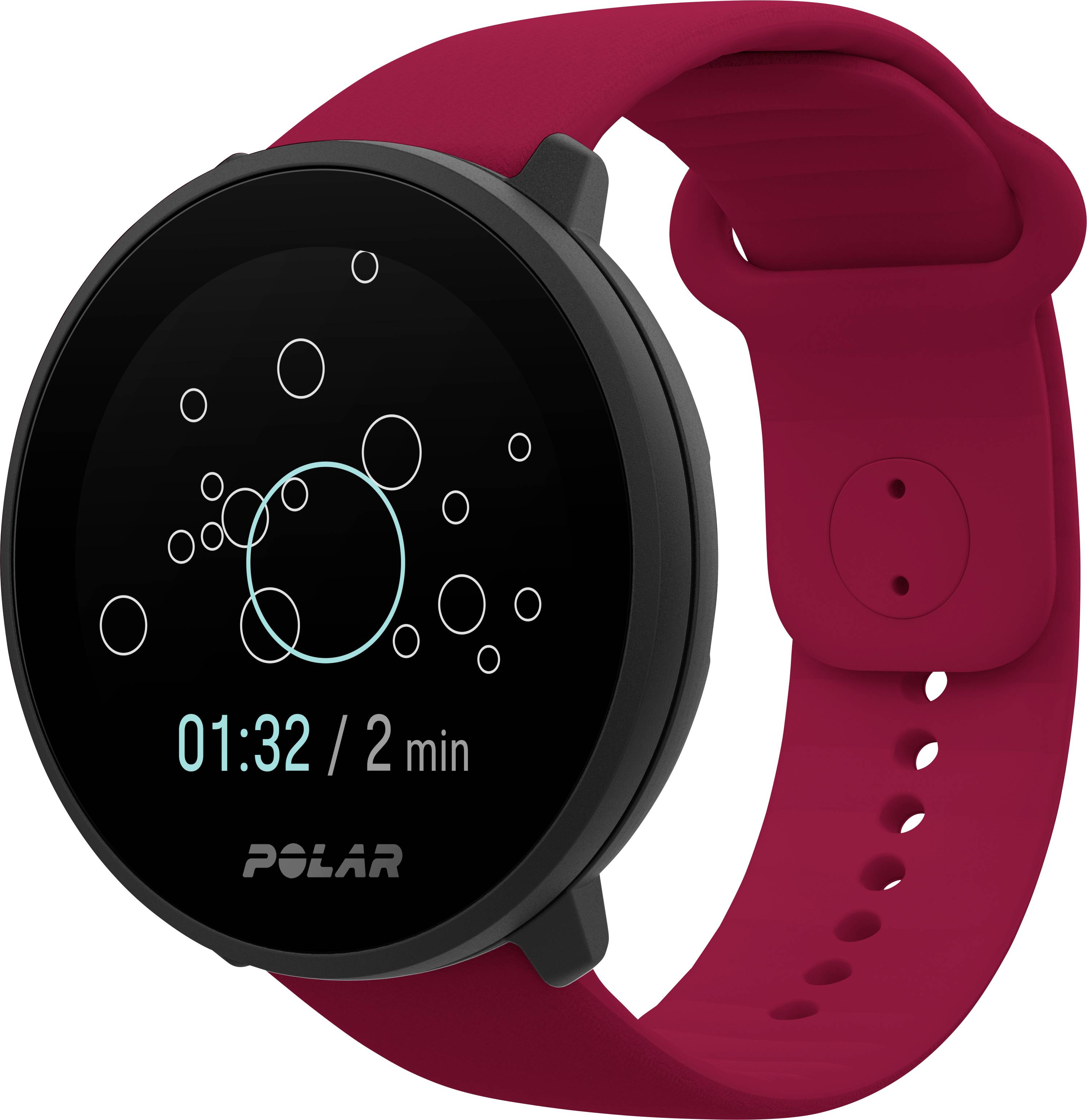 Polar Unite Pulsuhr mit integriertem Sensor 43 mm Uni Rot