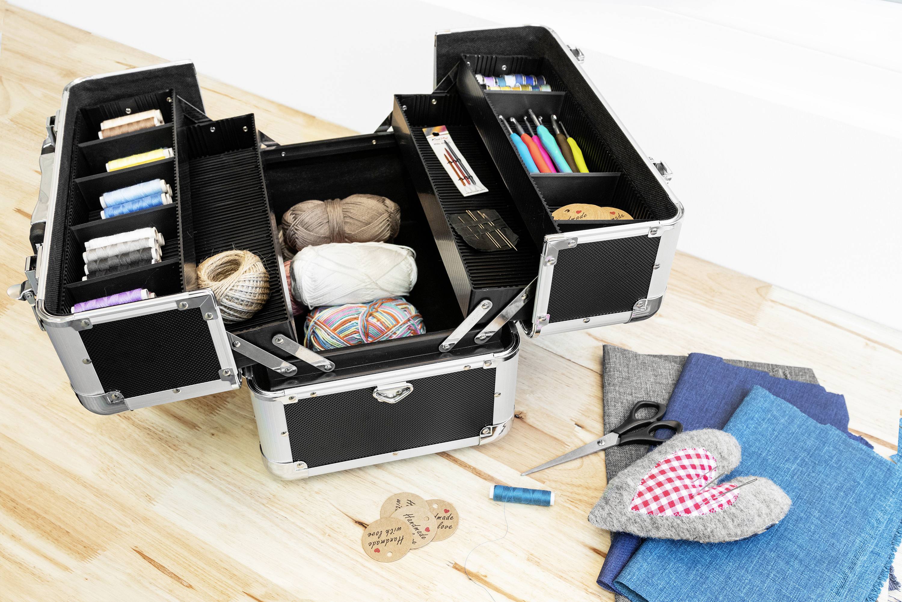 Metafranc WU9095040 Mehrzweckkoffer (L x B x H) 355 x 240 x 225 mm Schwarz/Grau 1 St.