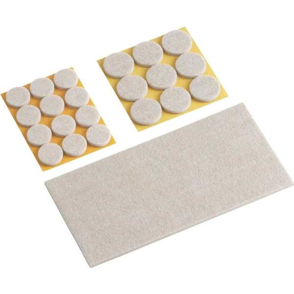 Metafranc WU0644896 Filzgleiter selbstklebend, rund, quadratisch Beige 1 Set Metafranc WU0644896 Filzgleiter selbstklebend, rund, quadratisch Beige 1 Set
