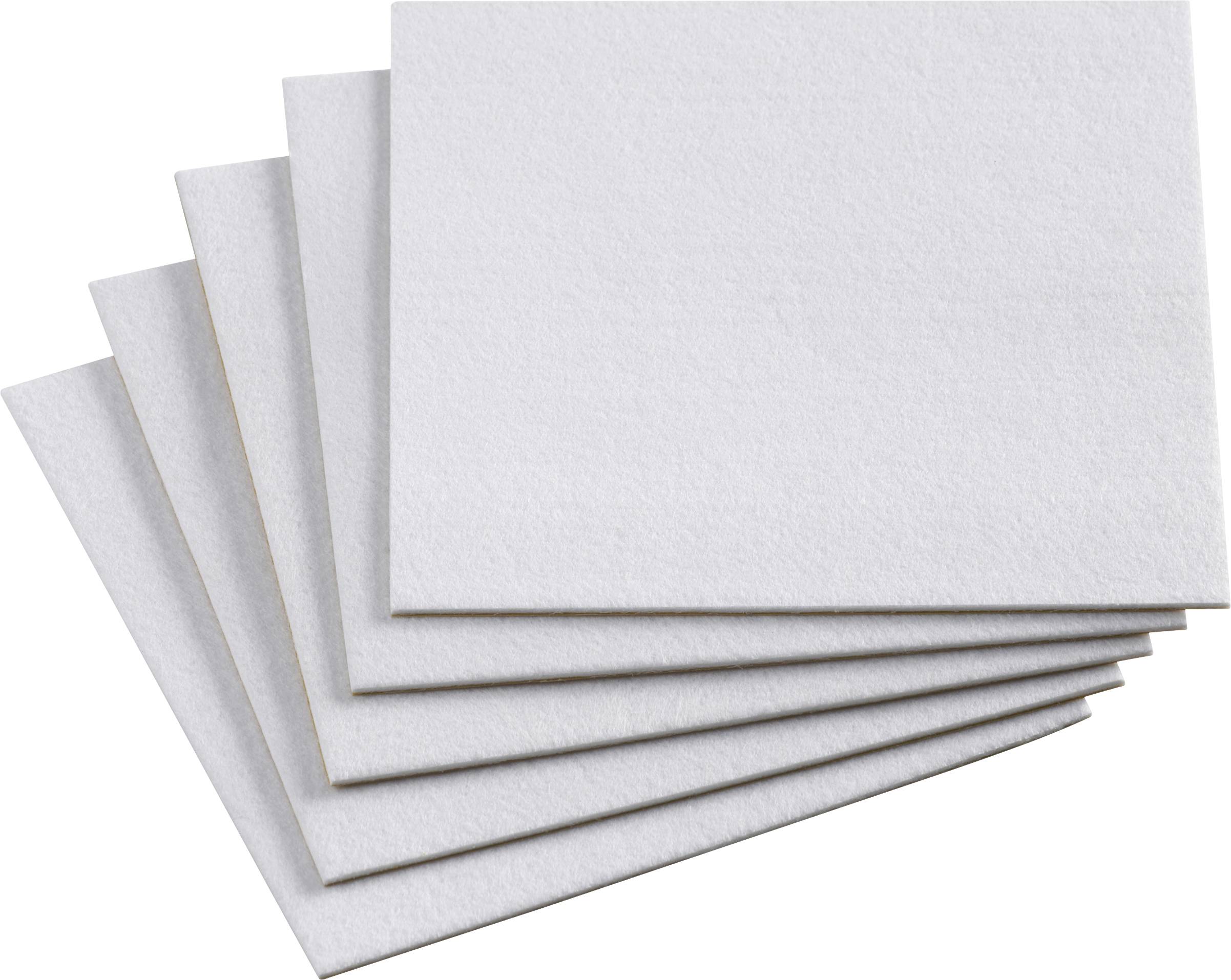 Metafranc WU0645546 Filzgleiter quadratisch, selbstklebend Weiß (L x B) 200 mm x 200 mm 1 Set