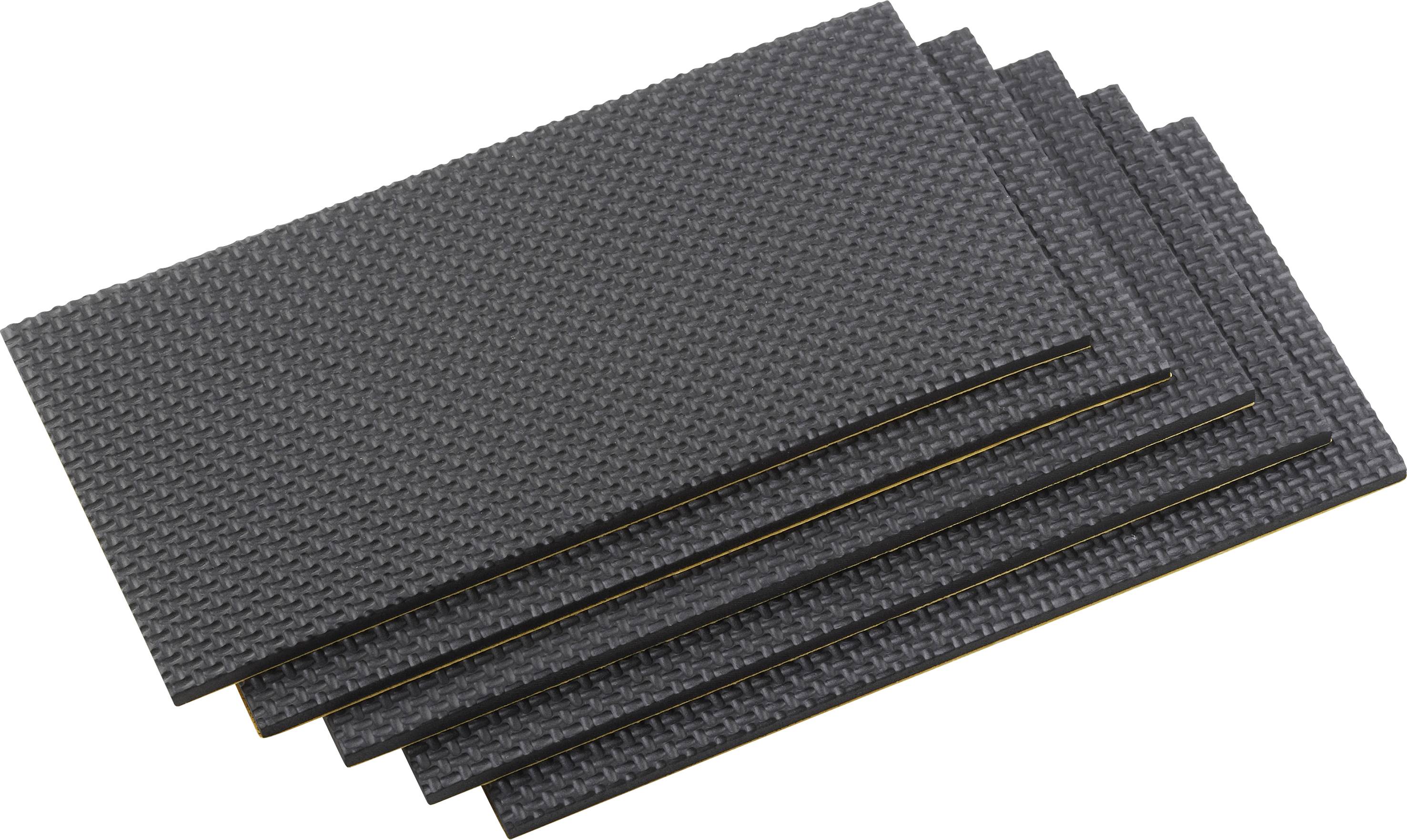 Metafranc WU0645726 Möbel-Pad selbstklebend Schwarz (L x B) 200 mm x 100 mm 1 Set